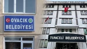 CHP heyeti, kayyum atanan Ovacık ilçesinde...