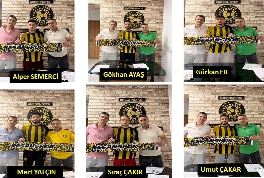 Keşanspor Kadrosunu 6 Yeni Transferle Güçlendirdi