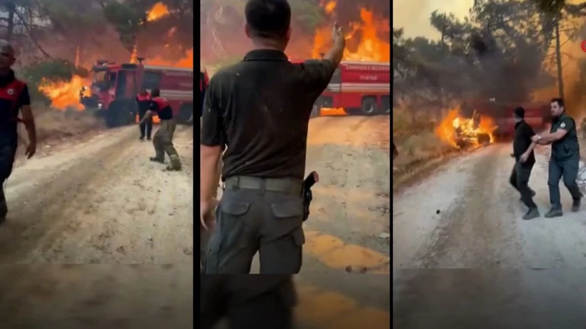 ÇOK ÜZGÜNÜZ! Çanakkale'de orman yangını sürüyor... Üç köy boşaltıldı
