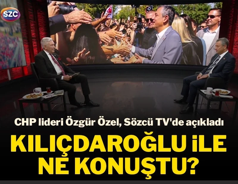 CHP lideri Özgür ÖZEL, SÖZCÜ TV'de Duayen Gazeteci Uğur DÜNDAR'ın soruları yanıtladı!