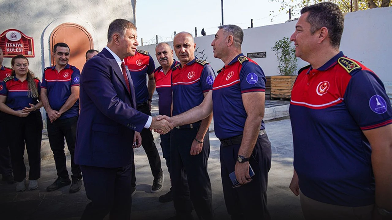 Başkan Tugay’dan İtfaiyecilere Ziyaret
