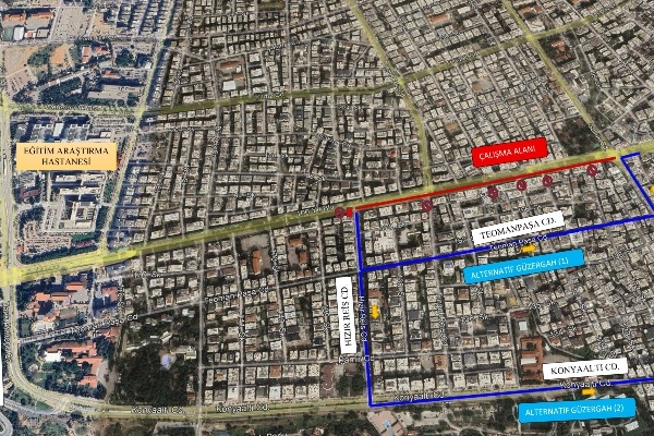 Antalya’da 100. Yıl Bulvarı Modernize Ediliyor