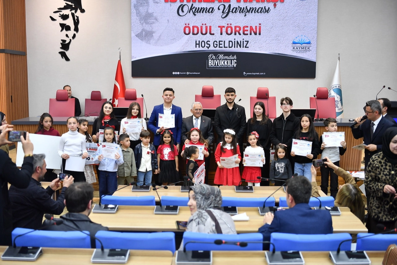 Kayseri, İstiklal Marşı Coşkusunu Birlikte Yaşadı
