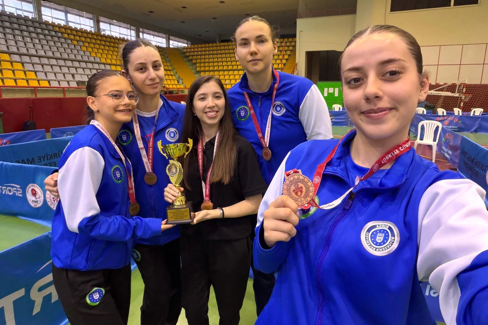 Bursa Büyükşehir Belediyespor Masa Tenisi Takımı Sezonu 4. Sırada Bitirdi