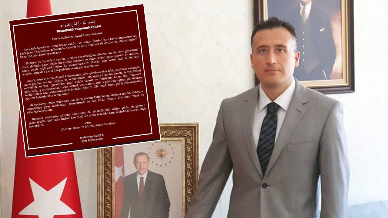 Ankara Valiliği, Ayaş Kaymakamlığı'nın paylaşımı için inceleme başlatıldığını duyurdu