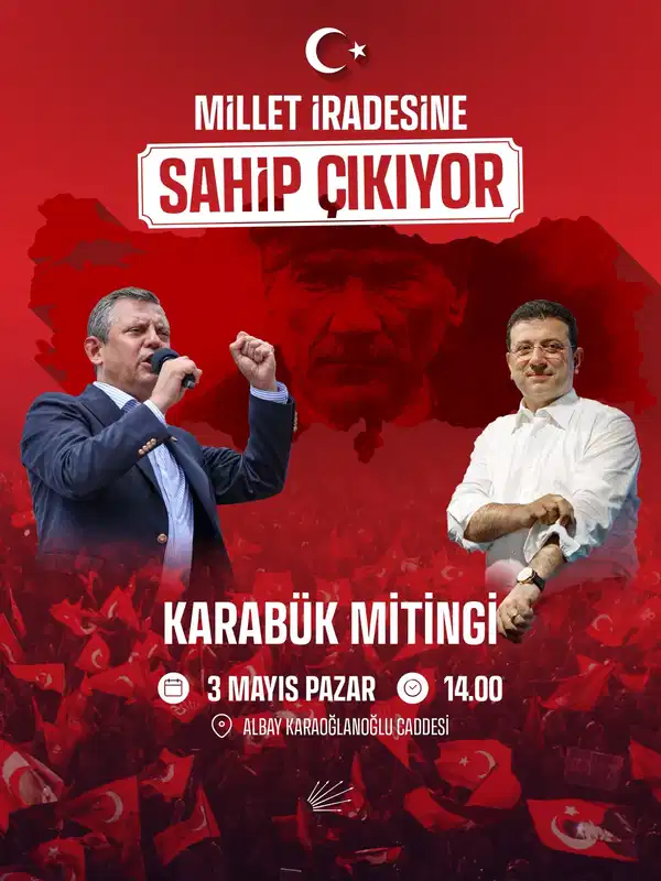 CHP'nin mitingi yarın KARABÜK’te!
