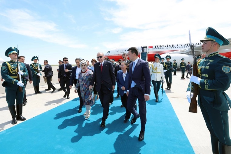 Erdoğan, Türk Devletleri Teşkilatı Gayriresmi Zirvesi İçin Türkistan’da