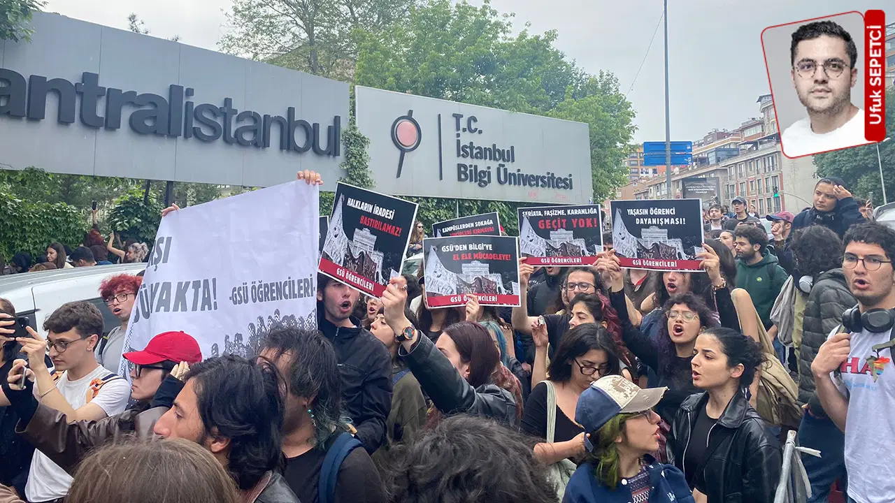 Kapatılan Bilgi Üniversitesi Öğrencilerden büyük tepki!