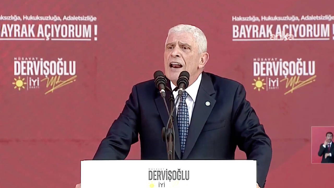 İYİ Parti Lideri Dervişoğlu, Ankara'da düzenlenen 