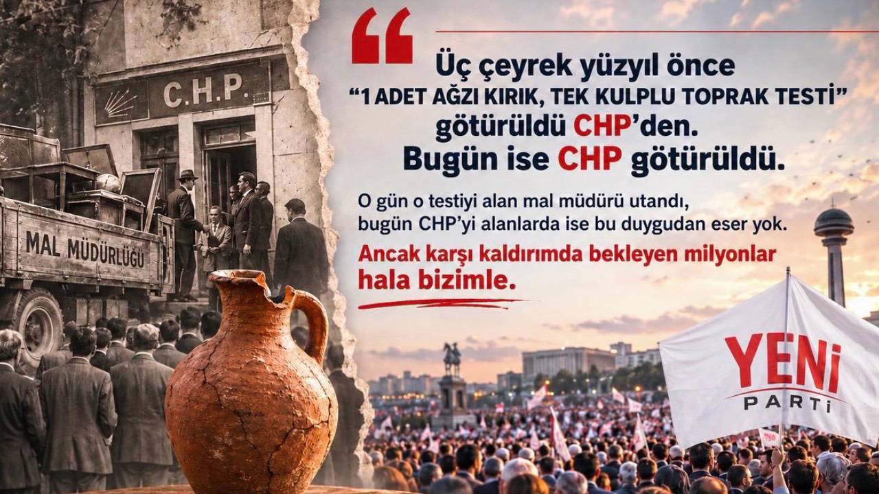 YENİ Parti Ankara Milletvekili Umut Akdoğan'dan kırık testi anımsatması...