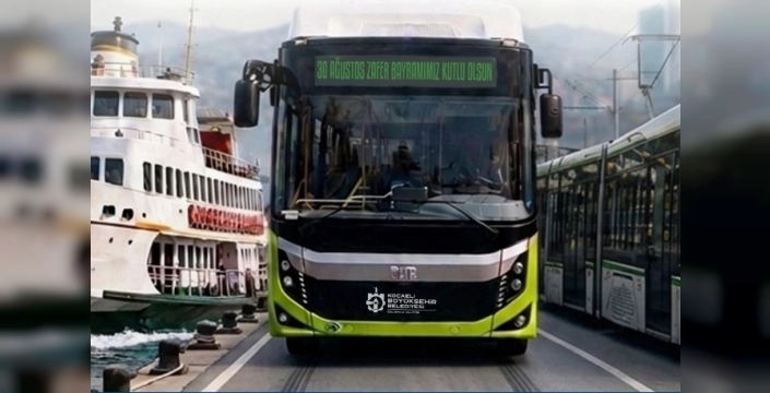 Kocaeli’de 30 Ağustos’ta Toplu Ulaşım Ücretsiz