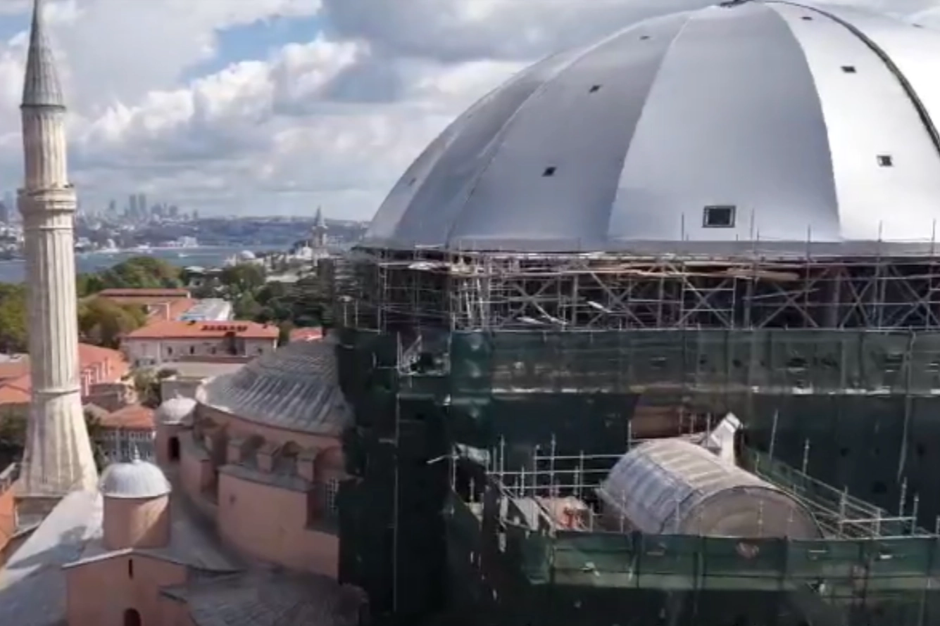 Ayasofya’da Restorasyon Çalışmalarında Yeni Aşama!