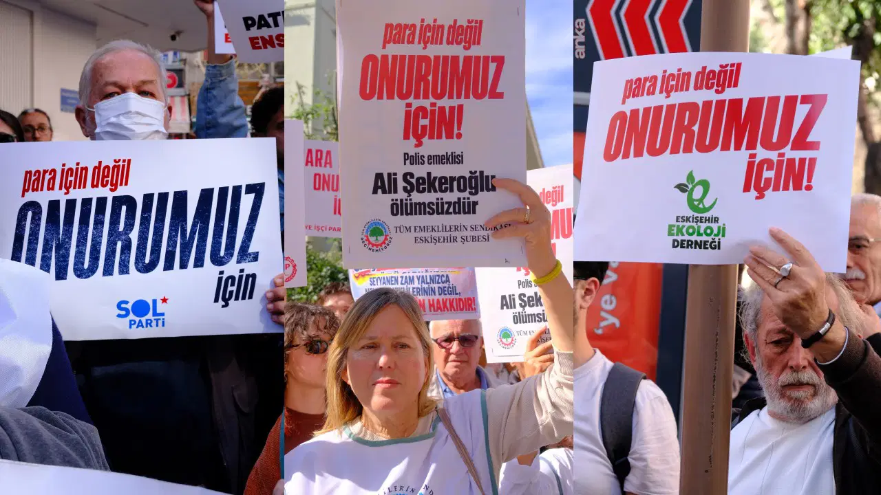 Emekliler sokağa indi: 'Bu mücadele bize Şekeroğlu'nun emaneti'