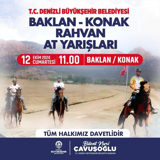 Büyükşehir'den Rahvan At Yarışları Etkinliği