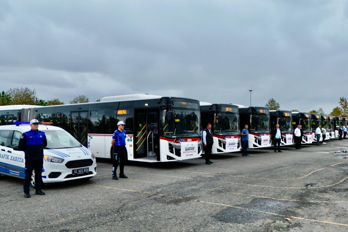 Samsun Büyükşehir Belediyesi, 10 Yeni Körüklü Otobüsle Toplu Taşıma Filosunu Güçlendirdi