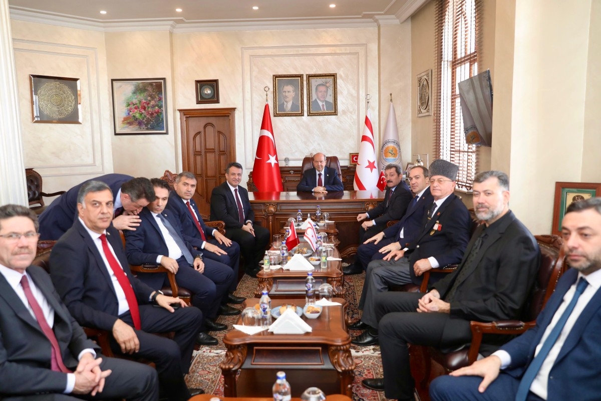 KKTC Cumhurbaşkanı Ersin Tatar, Başkan Doğan’ı Ziyaret Etti
