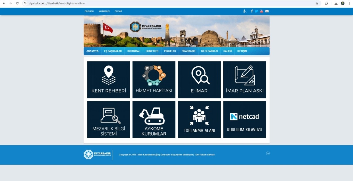 Diyarbakır'da Kent Bilgi Sistemi güncelleniyor
