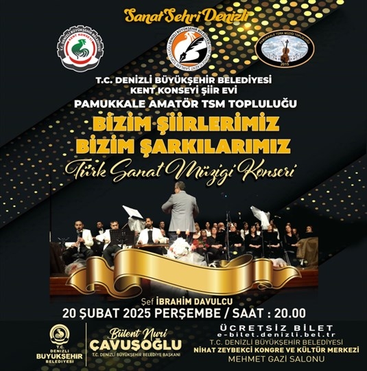 Türk Sanat Müziği Rüzgarı Denizli'de 