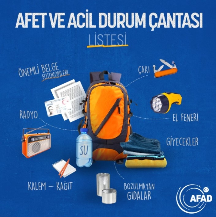DEPREM ÇANTANIZ HAZIR MI?