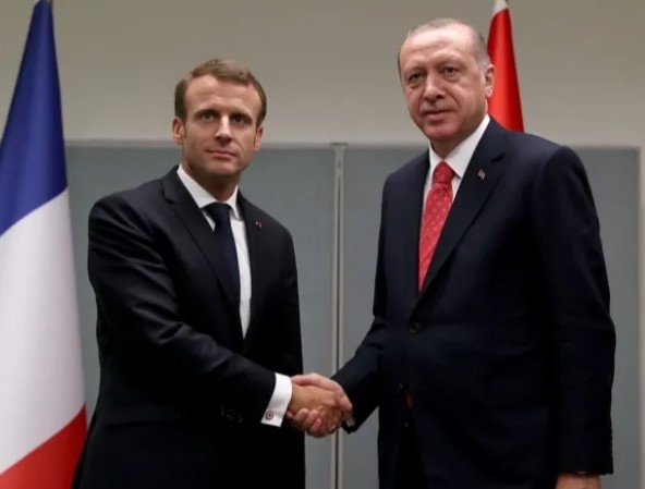 Erdoğan, Macron’la Bir Araya Geldi
