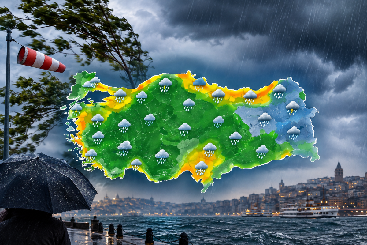 Meteoroloji Uyardı: Birçok Bölgede Sağanak, Marmara ve Karadeniz’de Fırtına Bekleniyor!
