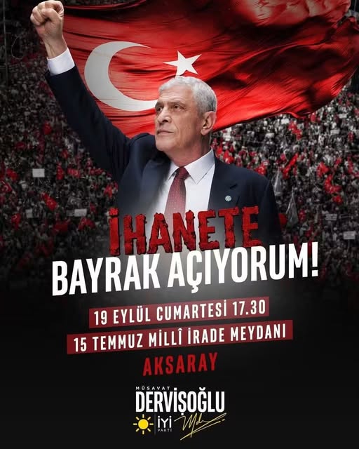 İYİ Parti lideri Dervişoğlu bugün Aksaray’da!