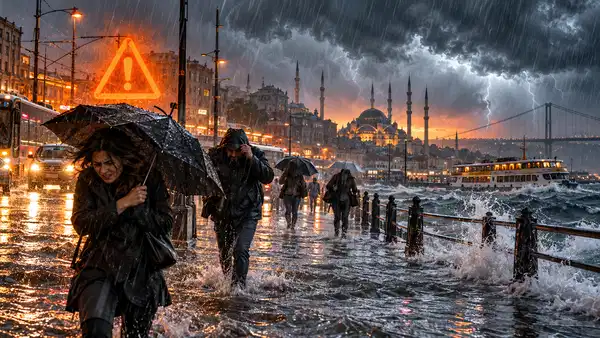 Meteoroloji'den İstanbul için 'turuncu' uyarı... Şiddetli sağanak yağış geliyor: 35 saat sürecek!