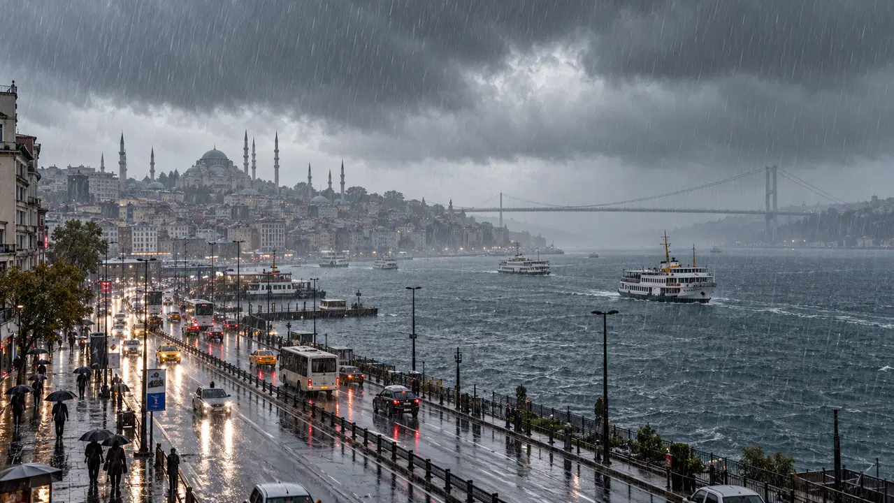 AKOM: İstanbul'da kuvvetli yağış ve fırtına!